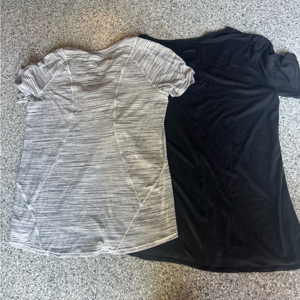 Two light weight Lululemon T-shirts